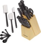 Never Needs Sharpening Triple Rivet High-Carbon Stainless Steel Knife Block and Kitchen Tool Set